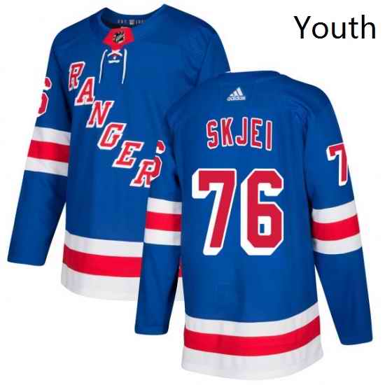 Youth Adidas New York Rangers 76 Brady Skjei Premier Royal Blue Home NHL Jersey